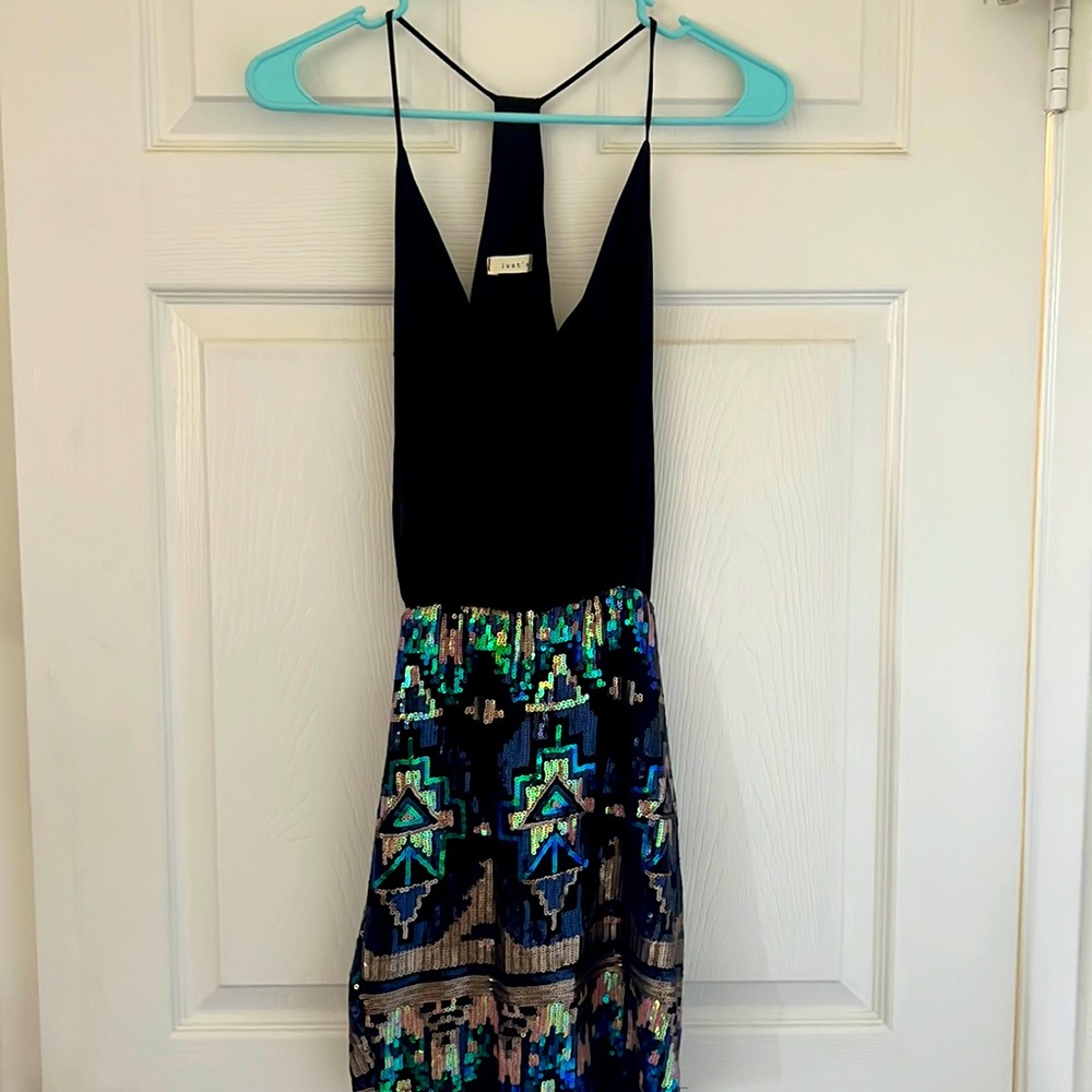 Short Sequin Black Dress